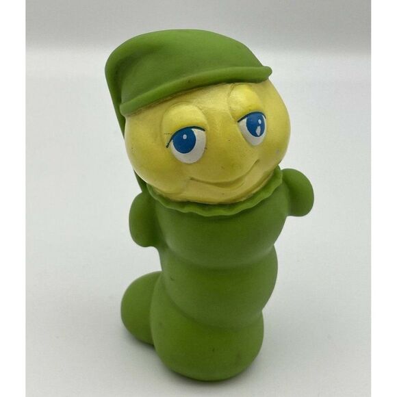 Vintage 1985 Glo Worm Squeak Toy Hasbro Baby Hong...